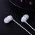索尼（SONY）MDR-EX15AP 入耳式耳机有线带麦克风手机通话高音质K歌 白色 标配 获耳机包