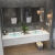 洗手盆柜组合一体盆定制简易公共卫生间双盆洗手盆防水浴室柜组合 1.米单层双盆方镜