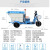联豫 500L小型电动三轮环卫车 市政小区垃圾保洁车垃圾清运车蓝白+60v32A电池