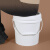级塑料桶圆桶带盖密封水桶油漆桶空桶小白桶5/20/25L升kg公斤 军绿色 1L白色无提手塑料桶2个