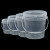 冰禹 BYA-153 透明水桶 塑料桶 密封打包桶 食品级小水桶涂料桶 1L带提手  