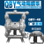 QBY15/20/25/40铝合金气动隔膜泵铸铁不锈钢耐腐蚀抽胶泵工程 40不锈钢316+F46膜片