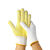 劳保手套棉线透气耐磨维修工地干活男女通用直销手套批发 【黄色】耐磨透气 【12双】适用装