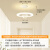 欧普灯过道走廊吊灯餐厅卧室床头客厅灯具现代简约创意极简风入门高级感 实蕙:单圈满天星25厘米三色-22瓦