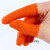 定制手指套护指防护耐磨加厚防滑硅胶橡胶受伤护甲手指头套保护指甲套 加厚橙色L大号(100个装)