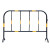 京特 铁马护栏公路施工移动式围挡道路临时隔离栏安全排队护栏警示工程安全防护 1.5*1米 36管黄黑铁护栏