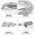 304不锈钢包塑钢丝绳透明包塑晾衣绳包胶涂塑带皮钢绞线 软钢丝 8mm