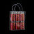 庄太太【13*19*8cm】PVC塑料透明手提袋礼品袋50个小礼物包装袋手拎袋子ZTT-9324B