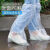 一次性雨鞋鞋套下雨天防水防滑透明脚套室外塑料加厚耐磨防雨器工业品 zx30只加大加厚 高品质+不易破损