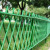 德威狮 不锈钢仿竹护栏  户外公园篱笆栅栏草坪园林绿化带防腐围栏公园景区竹节栏杆 绿色高80cm 单位：组