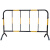 内蒙古围栏栅栏铁马护栏移动道路围挡工地临时施工隔离安全防护栏 白漆红膜1.2高2米长（活动脚）