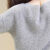 雪莲（SNOW LOTUS）羊绒衫 一字领女套头衫 N658灰色 100 