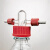 螺口洗缓冲GL45密封气瓶瓶耐腐厚玻璃耐压洗缓冲实验室安全瓶 (标准款)100ML红盖整套