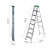 稳耐（werner）稳耐梯子铝合金人字梯工业家用梯铝合金单侧人字梯 358CN  铝合金单侧人字梯2.4米 承重102kg