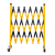 适用于电力绝缘施工围栏玻璃钢圆管伸缩围栏可移动警示隔离带伸缩 加厚黄黑1.2*3米管式