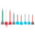 定制邦远 管头胶嘴水11针筒101点胶针头静态管 MB3.2-16S尖头10150支