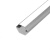不锈钢线槽 明线地槽线防踩神器金属线槽 镜面白钛金 长1m宽1.7cm