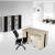 奈高（NAIGAO）办公桌办公室职员桌简约台式单人办公台主管电脑桌1.6米