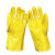 同固  防滑浸胶工业加工橡胶手套劳保胶手套防水耐油耐酸碱加厚耐磨 浸塑手套 黄色10付