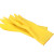 共泰 加厚加长乳胶手套 劳保手套 南洋系列 米黄色 S码
