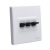 汉顿QE拨杆开关面板墙壁电源插座面板家装个性创意北欧工业风86 白色五孔USB插座