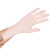 海斯迪克 一次性手套 防护检查手套 劳保手套100只/盒 乳胶手套（S码无粉）