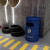 适用于工业风铁桶户外垃圾桶240L大容量个性创意带盖垃圾箱大号商用 灰