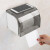 卷纸盒粘贴挂壁式厕所卫生间纸巾盒免打孔厕纸防水浴室纸巾筒 灰色 （1个装）