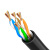 创优捷 超五类成品网线C5L-15m 非屏蔽百兆CAT5e网线 宽带连接跳线黑色15米