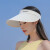红蜻蜓（RED DRAGONFLY）防晒帽子女夏季防紫外线遮阳帽户外骑行大帽檐专业级大沿空顶帽子 米色 帽围可调（55-60CM）