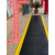 黄色警示边防滑垫工厂车间仓库过道加厚橡胶垫消防安检牛筋地板垫 绿人字纹（牛筋加厚2.5mm） 【0.9米宽×0.45米长】