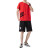 劳保佳 夏季新款套装 运动跑步篮球训练服 T恤短裤两件套 黑色 XXXXXL