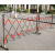 不锈钢移动伸缩围栏工厂车间隔离栏安全防护栏幼儿园推拉折叠栅栏 1.2米*2米加厚款