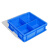 分格箱多格分格收纳盒零件盒分类盘塑料周转箱修理专用箱螺丝盒 3#小6格-蓝色