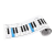 Akusticus88键钢琴键盘对照表初学者指法练习五线谱音符音标琴键图纸大谱表 对照表+钢琴手型器（黑色）