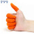 稳斯坦 WF116 一次性乳胶防滑手指套 工业橡胶手指套劳保手套 (100只)橘色29大号 