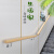 定制适用欧式楼梯扶手实木幼儿园安全拉手室内走廊靠墙老人防滑木护栏 220cm三个固定点