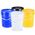 龙程 PP桶25升化工圆形手提储水桶 开口桶涂料桶包装桶圆桶 25LK_蓝色带嘴