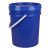 急先锋 红色20L涂料桶机油桶广口塑料桶包装桶水桶带油嘴盖 白色 20L加厚广口桶(配油嘴盖)