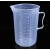 透明塑料量杯带刻度大容量量杯加厚烧杯 5000ml塑料量杯（带手柄）