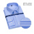 安巧象 长袖衬衫纯棉男女商务正装工装 蓝色2002/2005 38号-45号（备注编号尺码） 