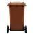 稳斯坦 户外分类垃圾桶 咖啡色湿垃圾 加厚240L挂车 大号特厚桶 塑料分类垃圾箱 上海分类垃圾桶 WL-010
