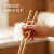 厨房专用加长筷子油炸耐高温防滑火锅筷煮面捞面油条炸东西的木筷 波点款+条纹款（共2双）