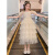 格宾斯女童连衣裙儿童洋气公主裙女孩时髦裙子纱裙夏装蓬蓬纱大童礼服薄 白色 160cm