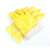 君御 棉毛浸塑手套耐酸碱防油防水PVC加厚化工水产胶手套加长 7906/28CM 