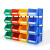 加厚组合式零件盒背挂式储物盒螺丝收纳盒货架分类收纳盒组立式零 加厚款450x200x175mm