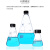 蒸馏实验实验室化学实验使用刻度清晰高硼硅玻璃耐高温三角烧瓶螺口锥形瓶三角瓶刻度瓶 1000ml