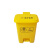垃圾桶黄色诊所废物回收加厚脚踏式污物桶摇盖专用利器盒 【黄色】60L脚踏/1个