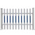 塑钢栏杆变压器护栏幼儿园围栏pvc围墙护栏篱笆花草栅栏电力围栏 高1.7米单价不含立柱
