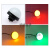 QIJN启骏QC50S-L-J半球形信号报警指示灯防水LED三色灯设备警示灯 50 带蜂鸣(连续声)  防水接头